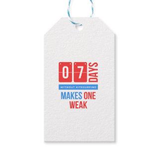 Seven days without kitesurfing makes one weak gift tags