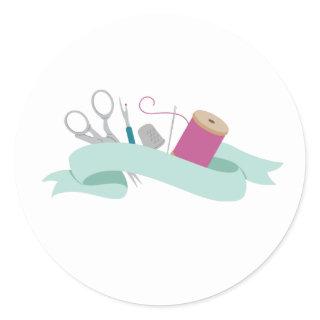 Sewing Notions Classic Round Sticker