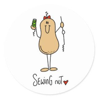 Sewing Nut T-shirts and Gifts Classic Round Sticker