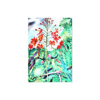 Seychelles Parakeet, Psittacula wardi Canvas Print
