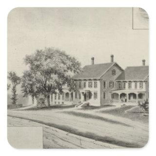 SH Dow residence Square Sticker