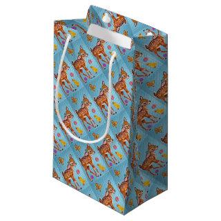 Shabby Chic Blue Fawn Design Gift Wrap Supplies Small Gift Bag