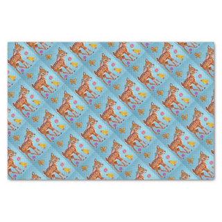 Shabby Chic Blue Fawn Design Gift Wrap Supplies Tissue Paper