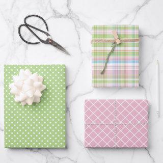Shabby Chic Blue Pink Green Stripes Pattern  Sheets