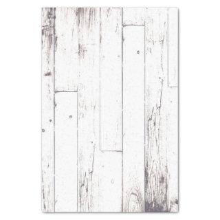 Shabby Chic White Wood Rustic Farmhouse Wedding Tissue Paper