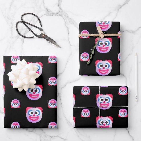 Shaded Clown Face Emojis Custom Color Cute Funny  Sheets