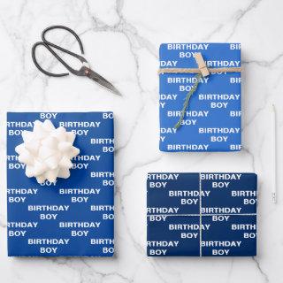 Shades of Blue Birthday Boy  Sheets