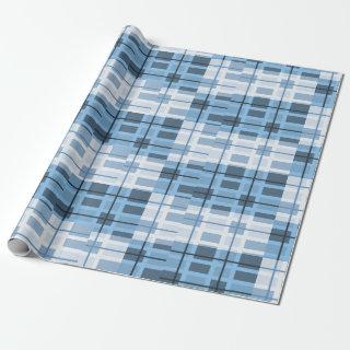 Shades of Blue Sophisticated Geometric Pattern