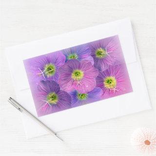 Shades of purple rectangular sticker