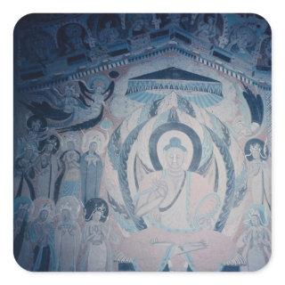 Shakyamuni Buddha preaching Square Sticker