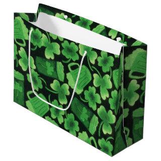 Shamrocks and Green Beers Large Gift Bag