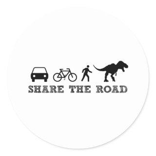 Share the Road Classic Round Sticker