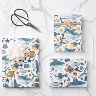 Shark Baby Boy  Sheets Set of 3