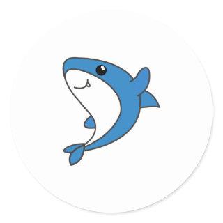 Shark. Cute Animals For Kids. Sharks Classic Round Sticker