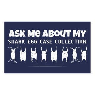 Shark Egg Case Collector Rectangular Sticker