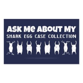 Shark Egg Case Collector Rectangular Sticker