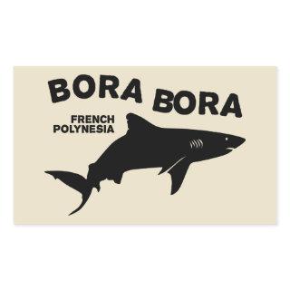 Shark Scuba Diving In Bora Bora Rectangular Sticker