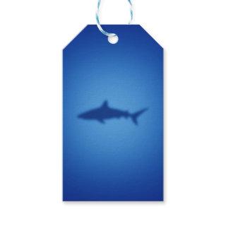 Shark silhouette gift tags