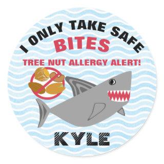 Shark Tree Nut Allergy Alert Stickers