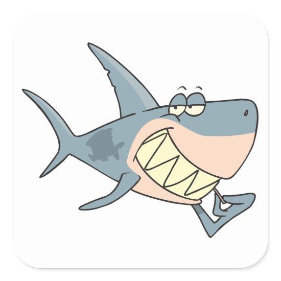Shark Using a Toothpick Stickers