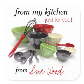 Sharp and Stylish Custom Kitchen Gift Stickers