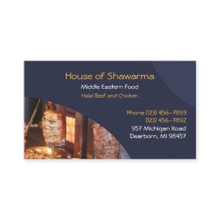 Shawarma Middle Eastern Business Card