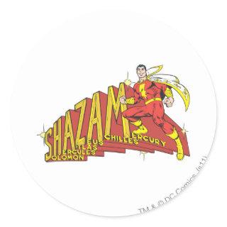 Shazam Acronym Classic Round Sticker