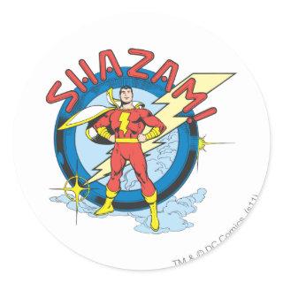 Shazam Classic Round Sticker