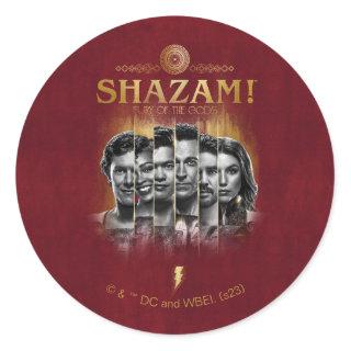 SHAZAM! Fury of the Gods | Character Photo Bars Classic Round Sticker