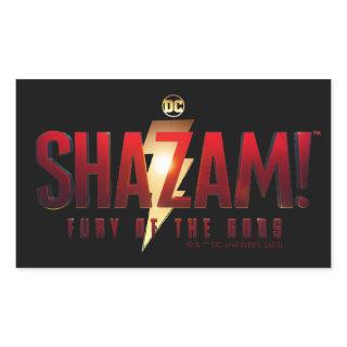 SHAZAM! Fury of the Gods | Fury of the Gods Logo Rectangular Sticker