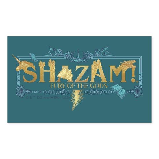 SHAZAM! Fury of the Gods | Mythical Logo Rectangular Sticker