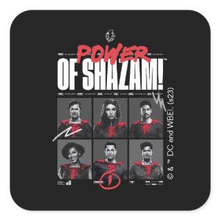 SHAZAM! Fury of the Gods | Power of SHAZAM Group Square Sticker