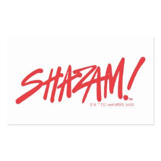 SHAZAM! Fury of the Gods | Red Marker Logo Rectangular Sticker