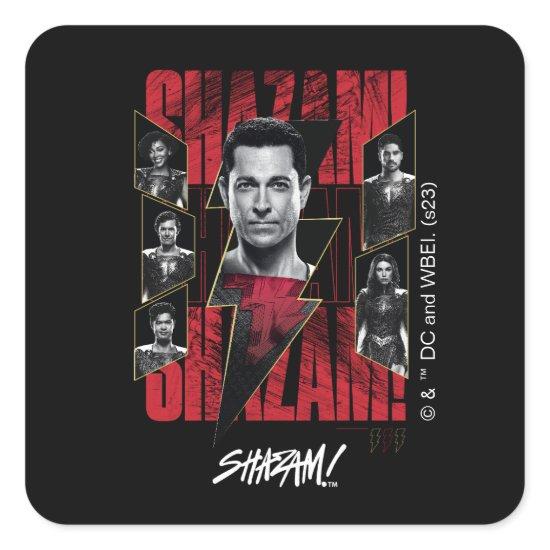 SHAZAM! Fury of the Gods | SHAZAMily Group Square Sticker