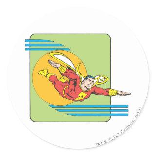 SHAZAM Soars Classic Round Sticker