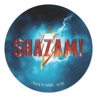 SHAZAM! | Theatrical Logo Classic Round Sticker