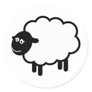 Sheep Classic Round Sticker