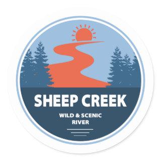 Sheep Creek Wild And Scenic River Idaho Classic Round Sticker