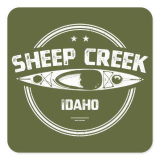 Sheep Creek Wild And Scenic River Idaho Kayaking Square Sticker
