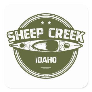 Sheep Creek Wild And Scenic River Idaho Kayaking Square Sticker
