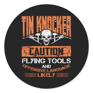 Sheet Metal Worker For Tin Knocker Classic Round Sticker
