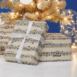 Sheet Music On Old Paper