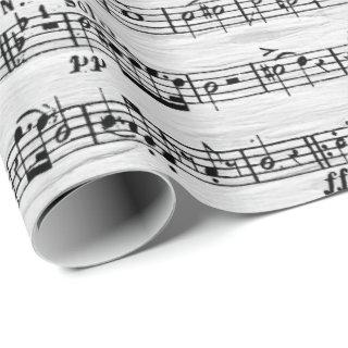 Sheet Music On White Birch