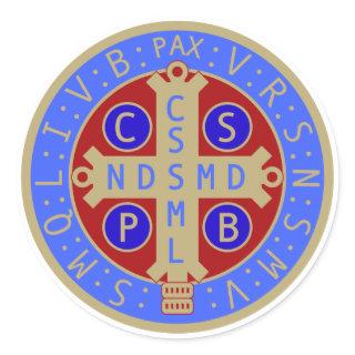 Sheet of St. Benedict Medal Stickers