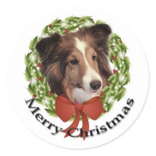 Sheltie Holiday #2 Sticker