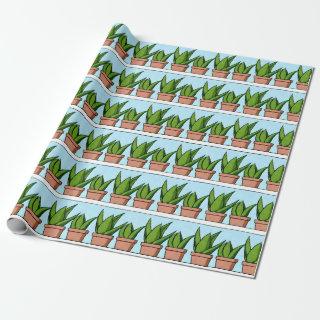 Shelves of Aloe Vera Plants Ai Art