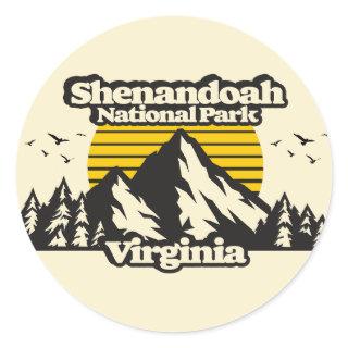 Shenandoah National Park Classic Round Sticker
