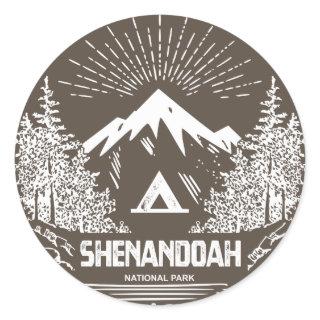 Shenandoah National Park Classic Round Sticker