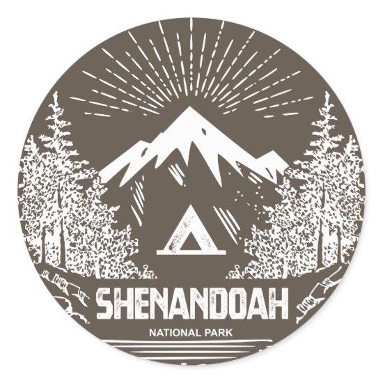 Shenandoah National Park Classic Round Sticker