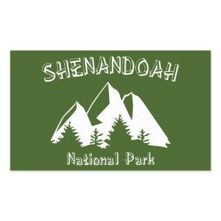 Shenandoah National Park Rectangular Sticker